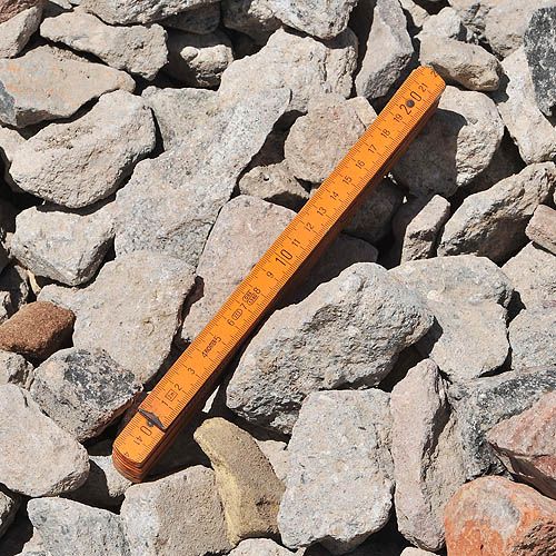 Betonsplitt - gebrochener Beton