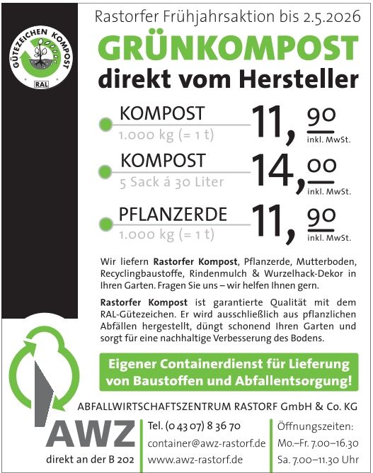 Grünkompost direkt vom Hersteller