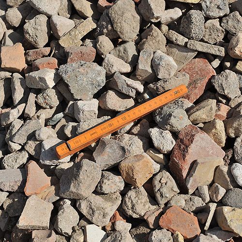 Ziegelsplitt - gebrochenes Mischrecycling