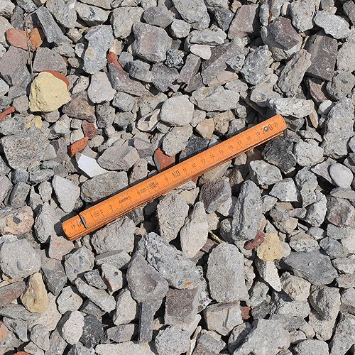 Betonsplitt - gebrochener Beton